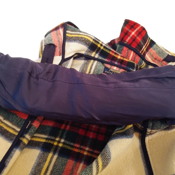 Polo Ralph Lauren wool duffle .Tartan plaid toggle pockets,hood. Winter Holiday - Picture 15 of 16